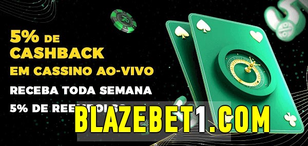 Promoções do cassino ao Vivo blazebet 